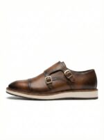 Zapato Elemento Uomo Piel Café