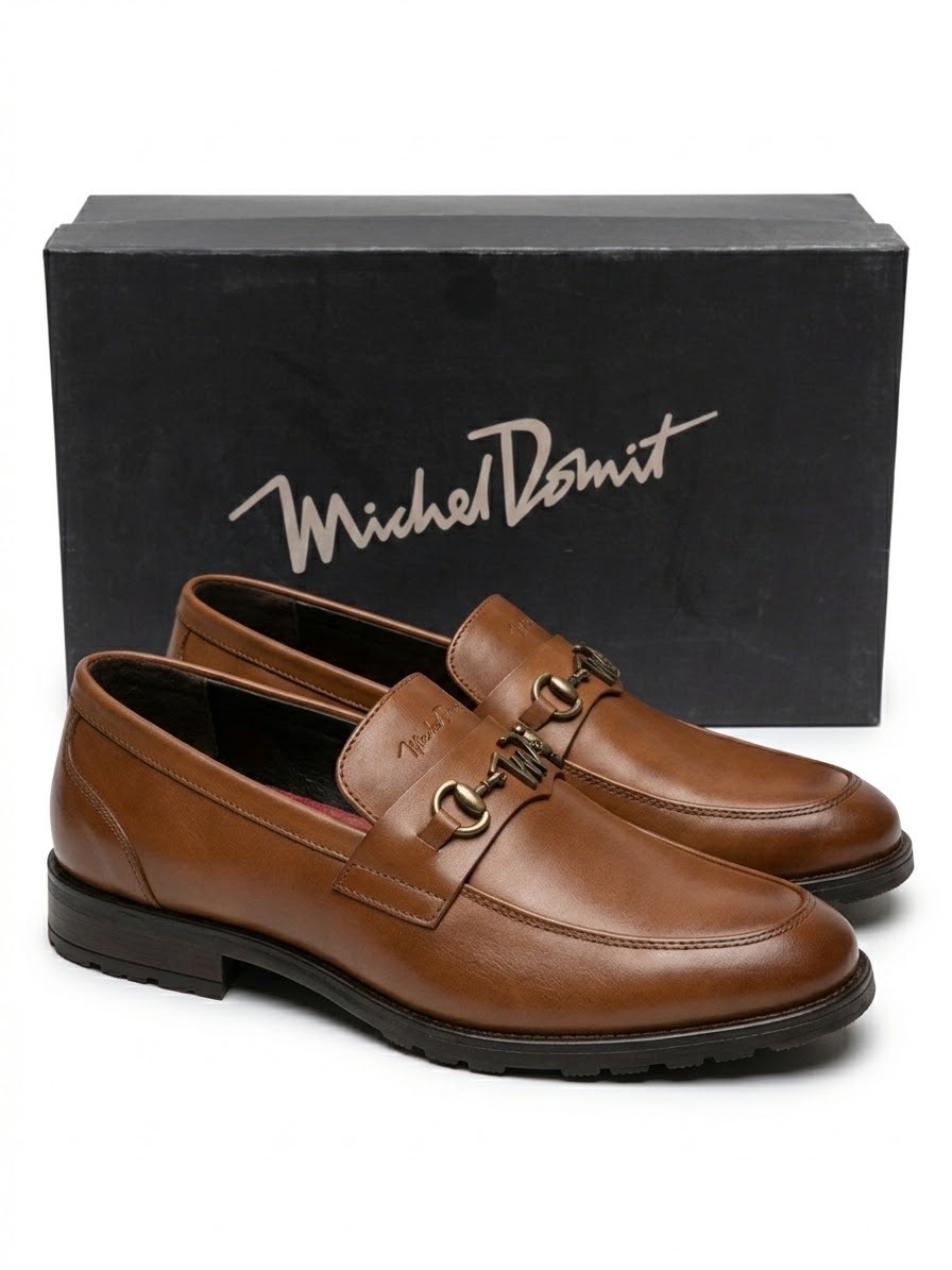 Zapato Casual Michel Domit Herraje Piel Café - Image 3
