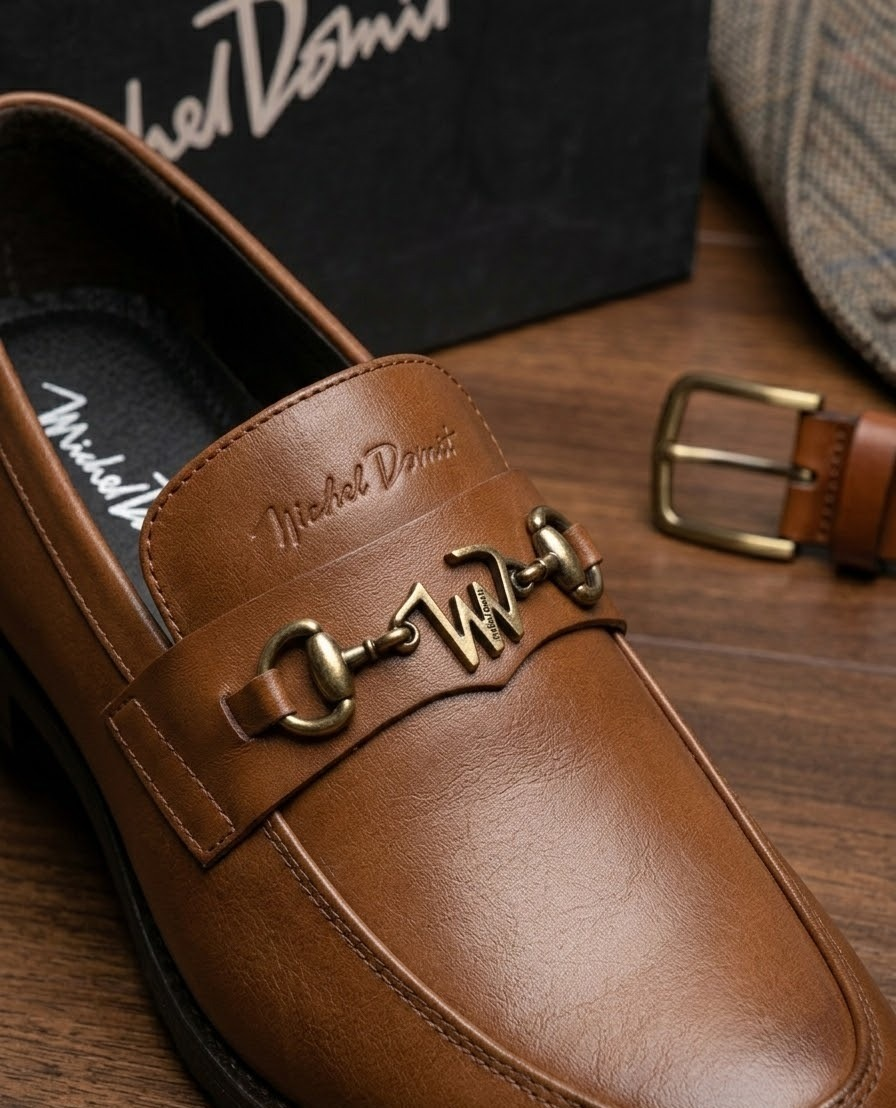 Zapato Casual Michel Domit Herraje Piel Café - Image 2